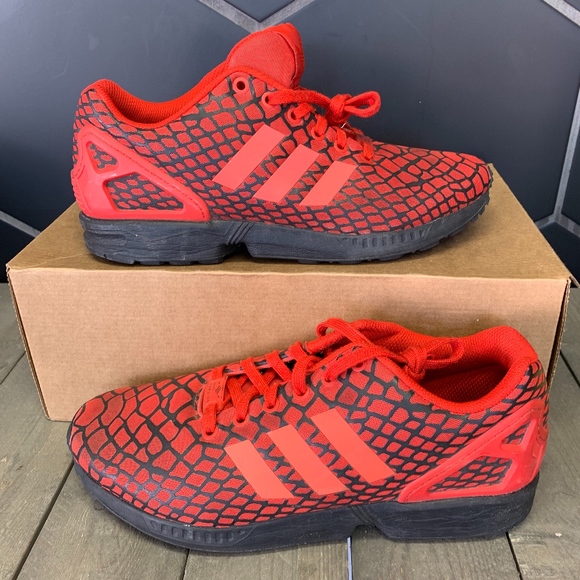 adidas zx flux red mens